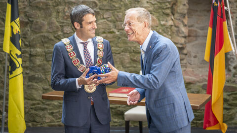 Dr. Legler und Staatsminister Wintermeyer